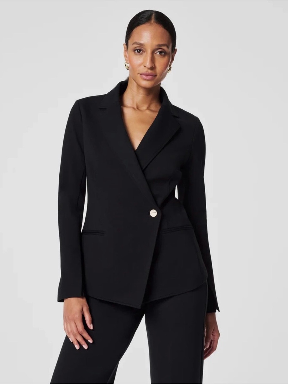 NWT Spanx The Perfect Asymmetrical Ponte Blazer Jacket